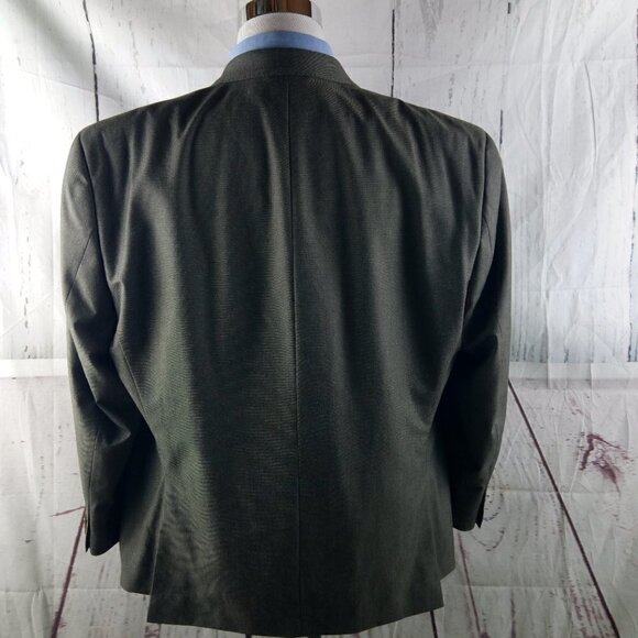 NWOT Sean John Fine Tailoring 48S 2 Buttn Brown Stitched Lapel 3pc Suit 40x30 FF - Picture 6 of 16